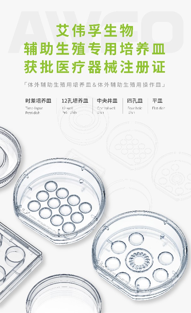 喜報 | 艾偉孚生物輔助生殖專用培養(yǎng)皿已獲批醫(yī)療器械注冊證！